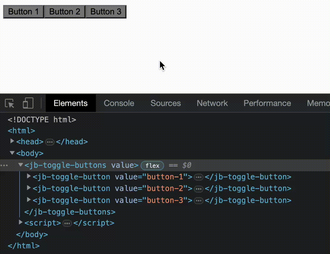 Added click event to the web component